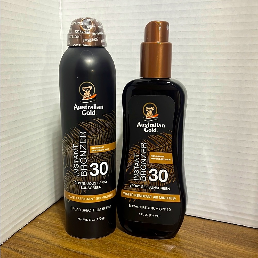 Australian Gold Instant Bronzer SPF 30 Set- NEW